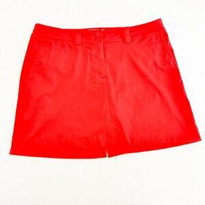 Nike Golf Tour Performance Dri-fit Orange Short Skort Pant Size 12